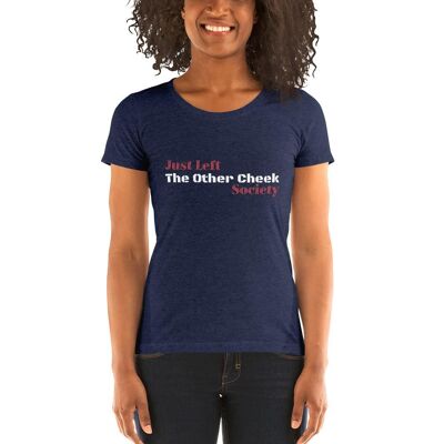 THE OTHER CHEEK - Women short sleeve t-shirt - Navy Triblend