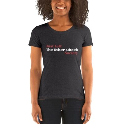 THE OTHER CHEEK - Women short sleeve t-shirt  Solid Dark Grey Triblend  2XL