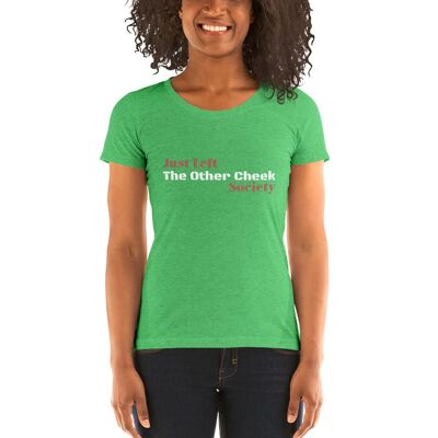 THE OTHER CHEEK - Women short sleeve t-shirt - Green Triblend