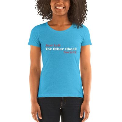 THE OTHER CHEEK - Women short sleeve t-shirt - Aqua Triblend - 2XL