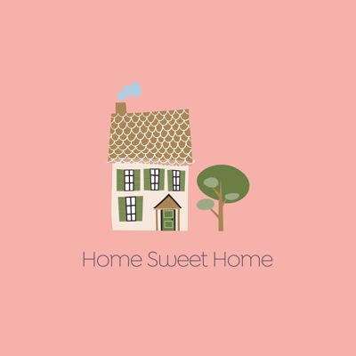 Home Sweet Home Postcard