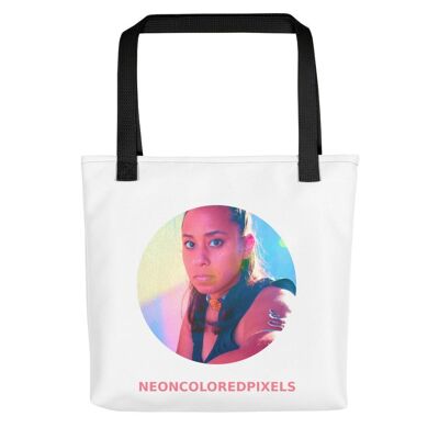 Neoncoloredpixels - Tote bag - Black
