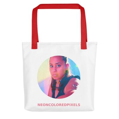 Neoncoloredpixels - Tote bag - Red