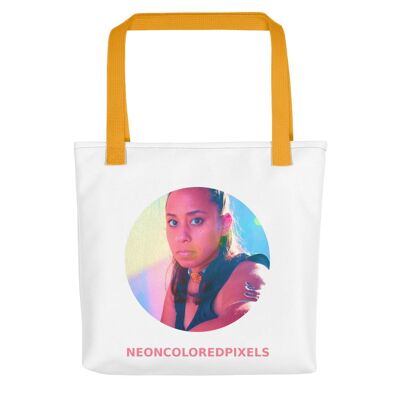 Neoncoloredpixels - Tote bag - Yellow