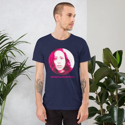 Neoncoloredpixels - WIld Girl Shy Unisex T-Shirt - Navy - 3XL