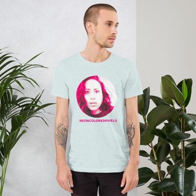 Neoncoloredpixels - WIld Girl Shy Unisex T-Shirt - Heather Prism Ice Blue - 2XL