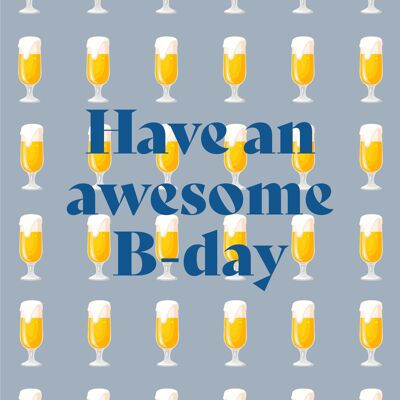 Have an awesome B-day Postcard
