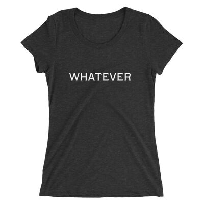 Whatever Ladies' short sleeve t-shirt - Charcoal-Black Triblend