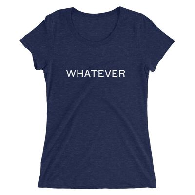 Whatever Ladies' short sleeve t-shirt - Navy Triblend