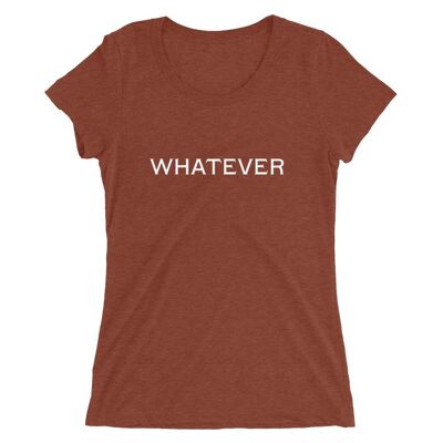 Whatever Ladies' short sleeve t-shirt - Clay Triblend - 2XL