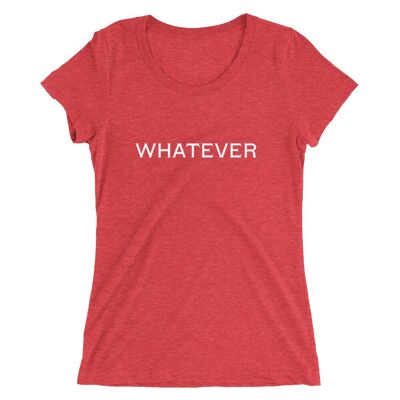 Whatever Ladies' short sleeve t-shirt - Red Triblend