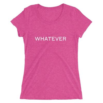 Whatever Ladies' short sleeve t-shirt - Berry Triblend - 2XL