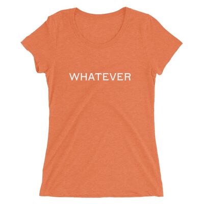 Whatever adies' short sleeve t-shirt - Orange Triblend - 2XL