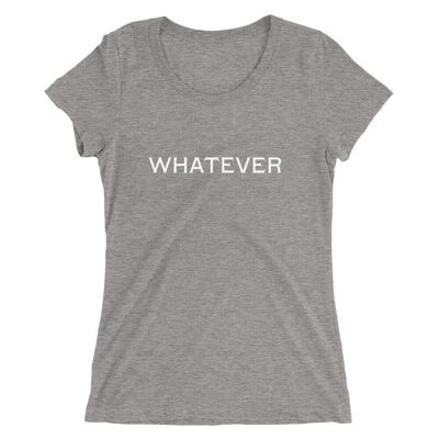 Whatever Ladies' short sleeve t-shirt - Grey Triblend