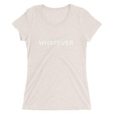 Whatever Ladies' short sleeve t-shirt - Oatmeal Triblend - 2XL