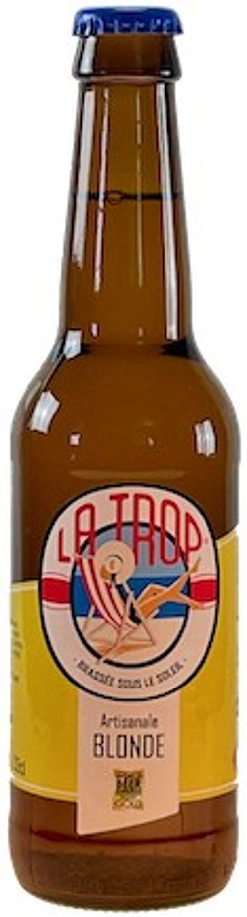 Bière LA TROP' blonde 5,5% 33cl