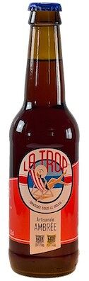 Bière LA TROP' ambrée 6,6% 33cl
