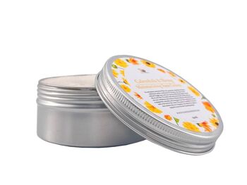 Crème hydratante au calendula et au chanvre pour peaux normales et grasses, pot en aluminium, 150 g 2