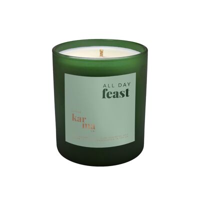 All Day Feast | festive orange 220g refillable christmas large candle