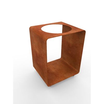 BloQ with hole Corten