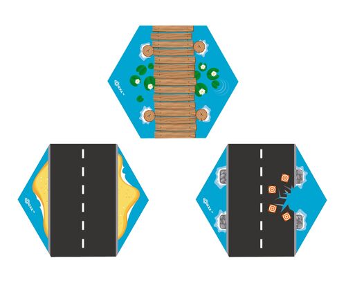 3 Minimats -Roads