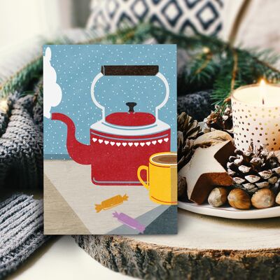 Greeting card - winter tea