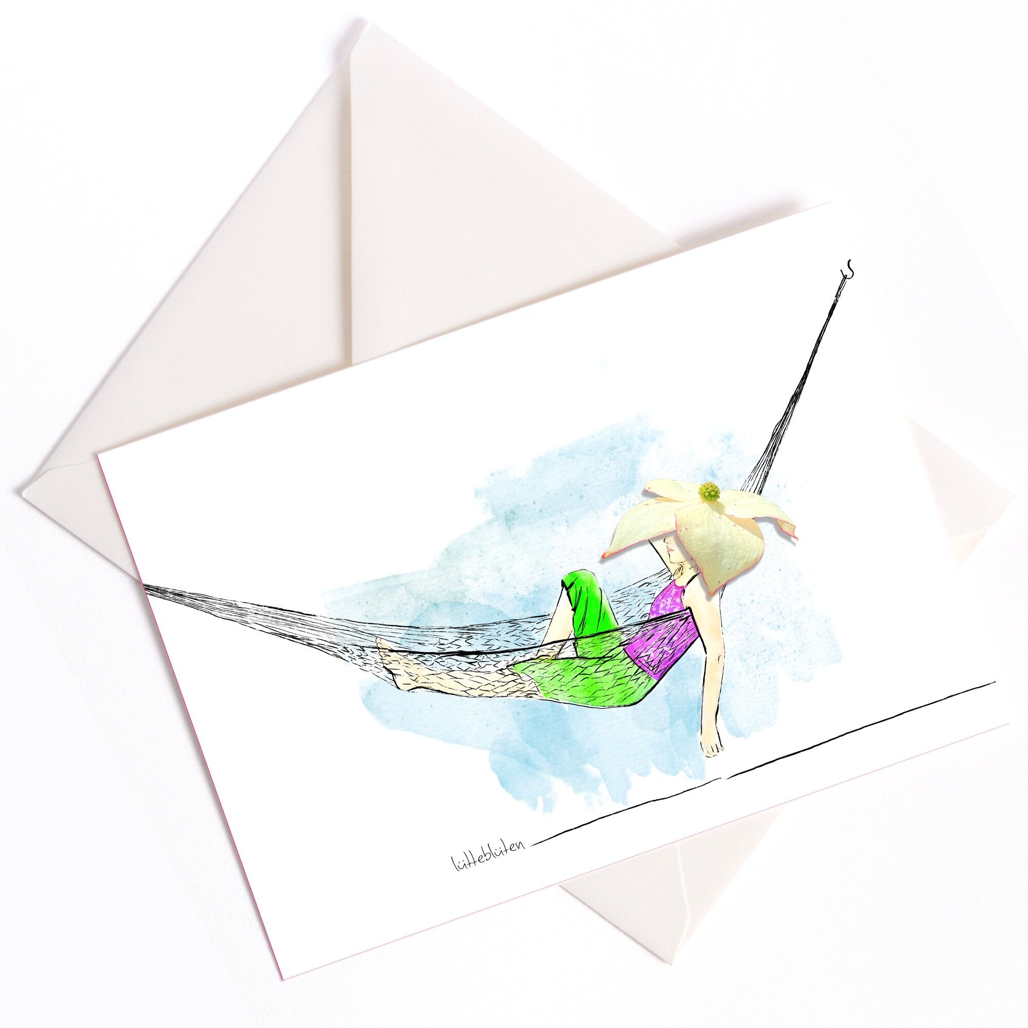 Hammock Day Card with Color Core and Envelope