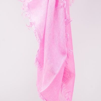 Lightweight scarf in pink