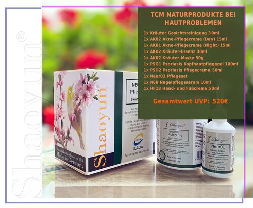 Testpaket für Neukunden | TCM basierte Naturpflegeprodukte bei Hautproblemen!