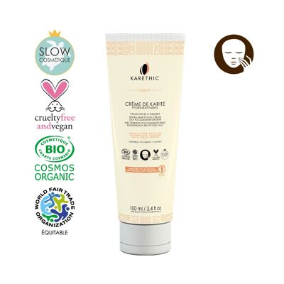 Crema hidramatificante con karité fresco - tubo de 100 mL