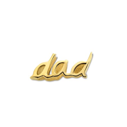 Mesh charm dad gold