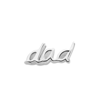 Mesh charm dad silver