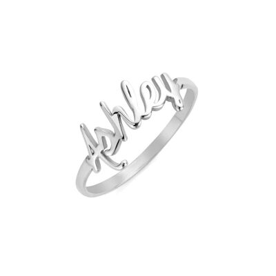Signature Ring silber