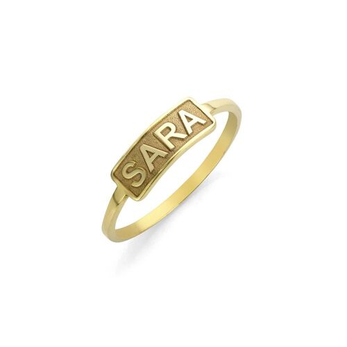 Bar Ring gold