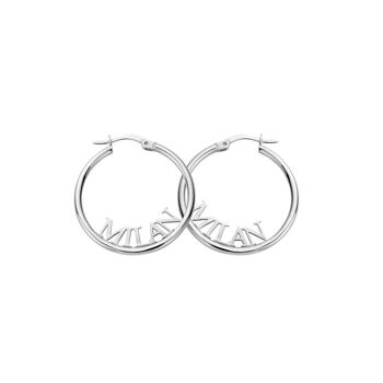 Boucle d'oreille signature argent