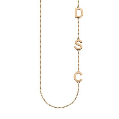 My Letter Choker Necklace rosé gold