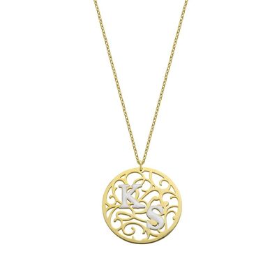 Aztec Coin Necklace gold
