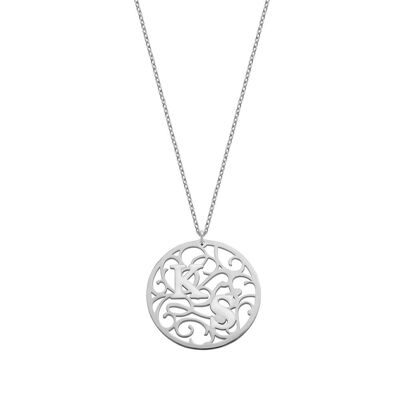 Aztec Coin Necklace silver
