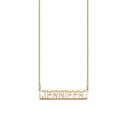 Framed Bar Necklace rosé gold