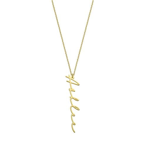 Signature Name Necklace gold