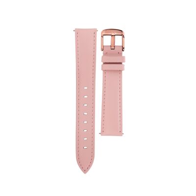 Pink leather strap rosé gold