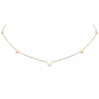 Choker heart rosé gold