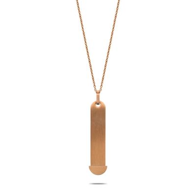 Mesh Charm Halskette Roségold