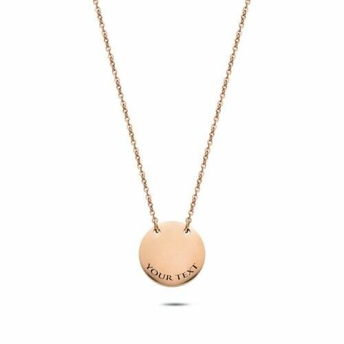 Coin necklace rosé gold