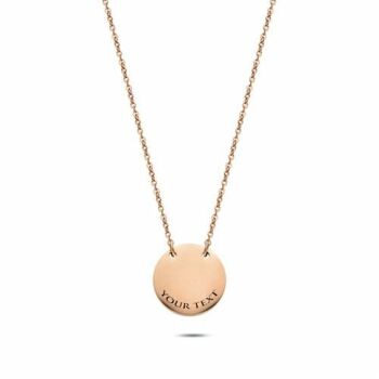 Collier pièce de monnaie or rosé 1