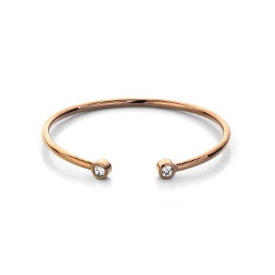 Diamond bangle rosé gold