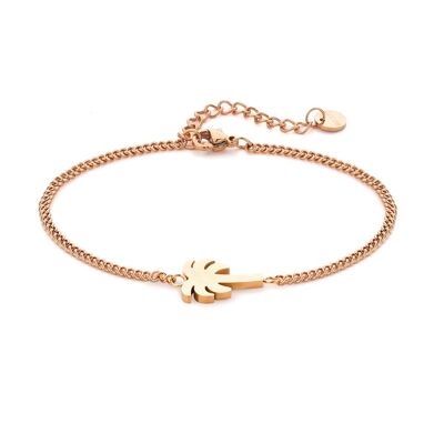 Bracciale palma in oro rosa