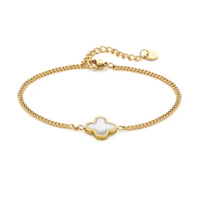 Seashell blossom bracelet gold