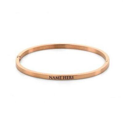 Name bangle rosé gold