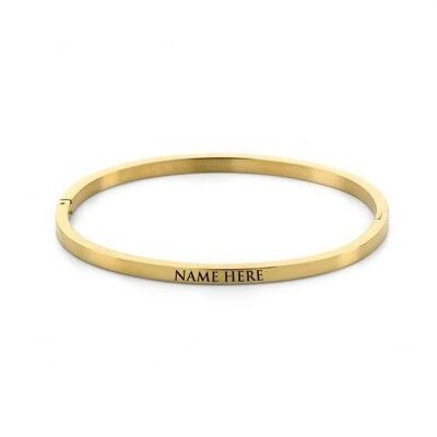 Name bangle gold